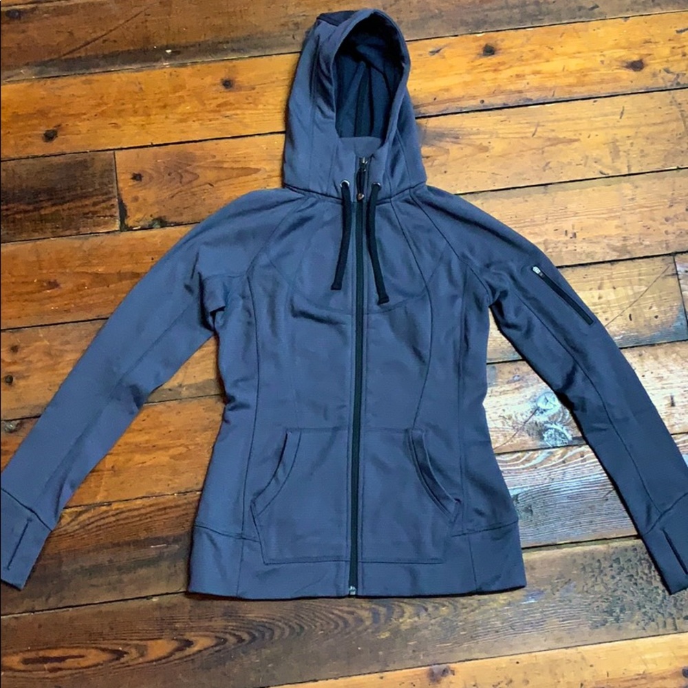 Athleta gray zip up hoodie